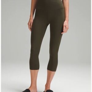 Lululemon align cropped leggings- Olive